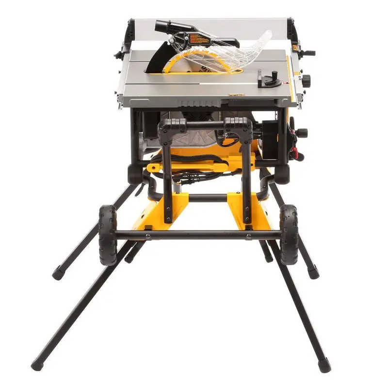 DEWALT 15-Amp 10" Job Site Table Saw – Rolling Stand Included (Model DWE7491RS)
