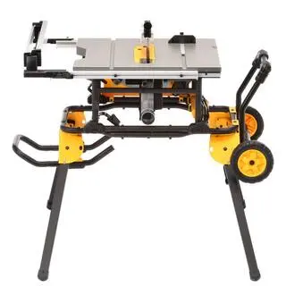 DEWALT 15-Amp 10" Job Site Table Saw – Rolling Stand Included (Model DWE7491RS)