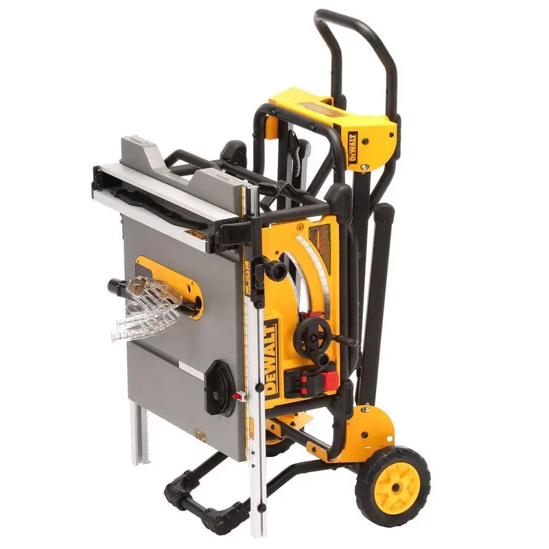 DEWALT 15-Amp 10" Job Site Table Saw – Rolling Stand Included (Model DWE7491RS)