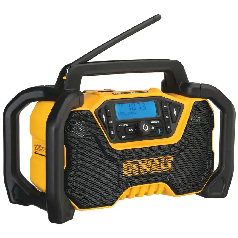 DEWALT DCR028B 20V MAX Bluetooth Radio – Compact Cordless Speaker (Tool-Only)