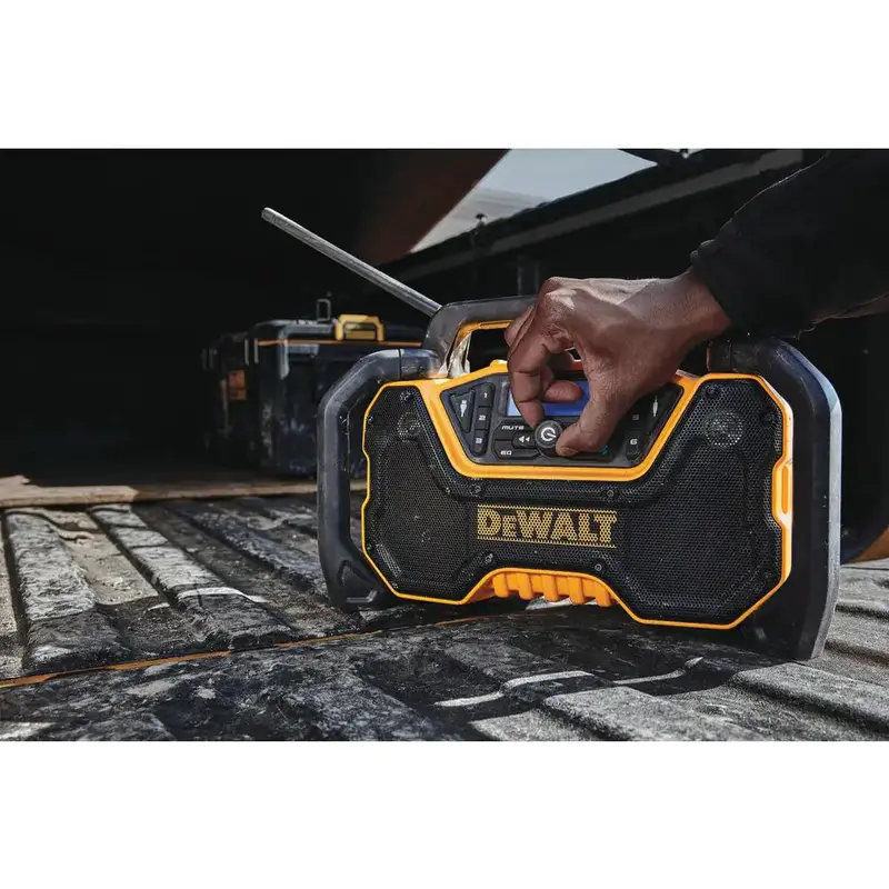 DEWALT DCR028B 20V MAX Bluetooth Radio – Compact Cordless Speaker (Tool-Only)