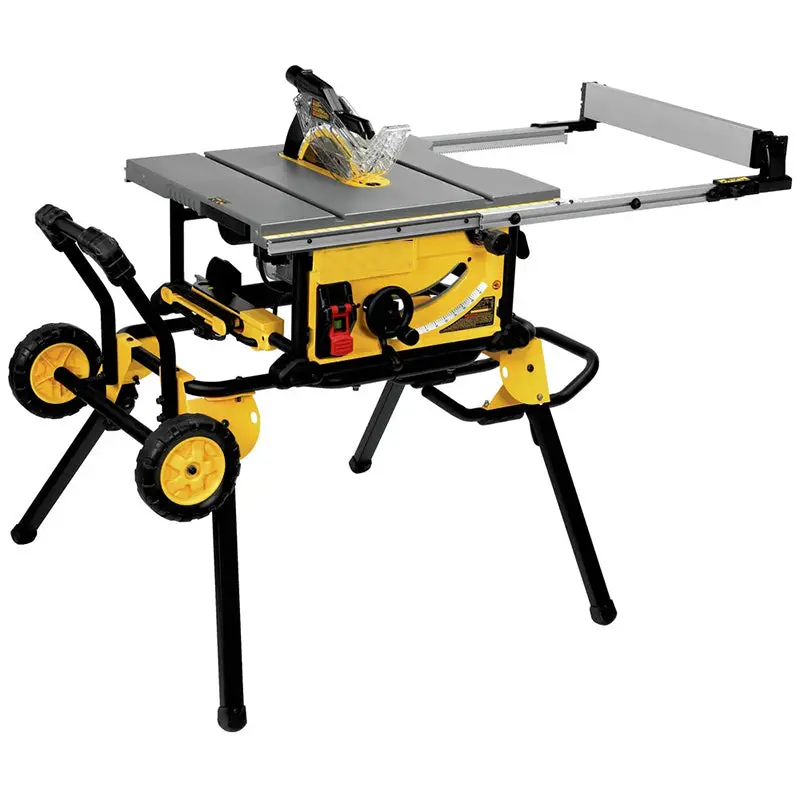 DEWALT DWE7491RS Jobsite Table Saw – 10", 15-Amp, Compact with Rolling Stand