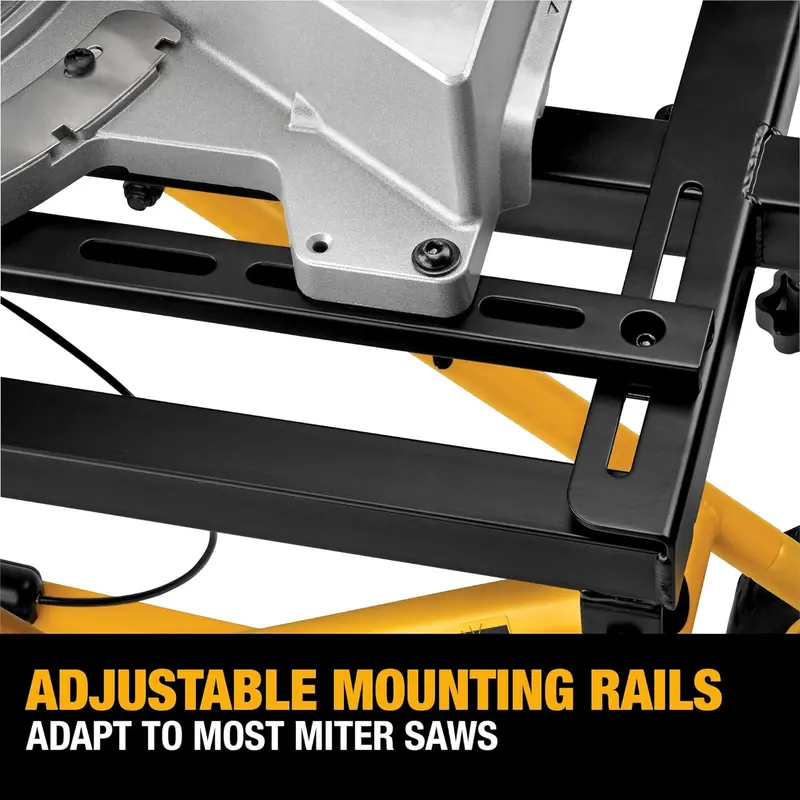 DEWALT DWX726 Miter Saw Stand – Mobile, Adjustable, Heavy-Duty Support System (Yellow)