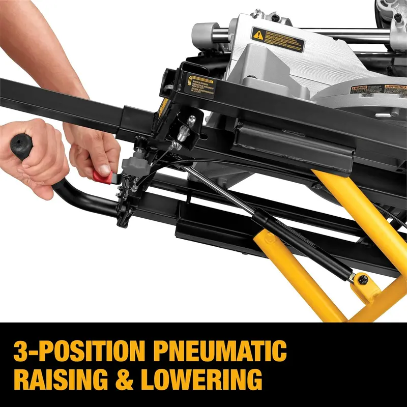 DEWALT DWX726 Miter Saw Stand – Mobile, Adjustable, Heavy-Duty Support System (Yellow)