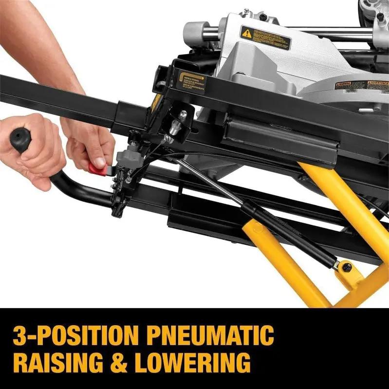 DEWALT DWX726 Rolling Miter Saw Stand with Adjustable Height and Locking Wheels