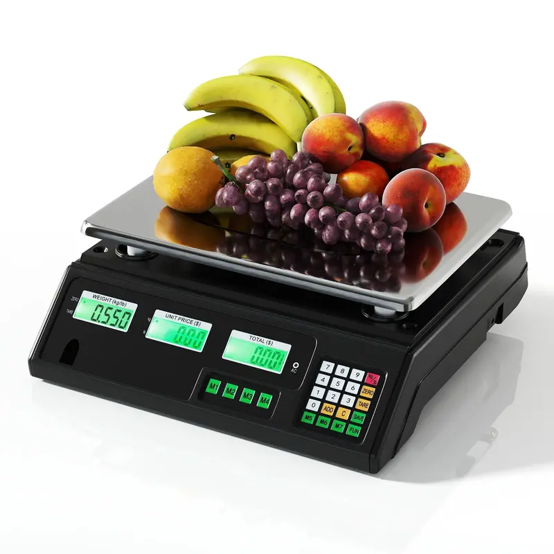 Digital Counting Scale with Pricing Function – 88 lb / 40 kg Capacity & Dual-Screen Readout