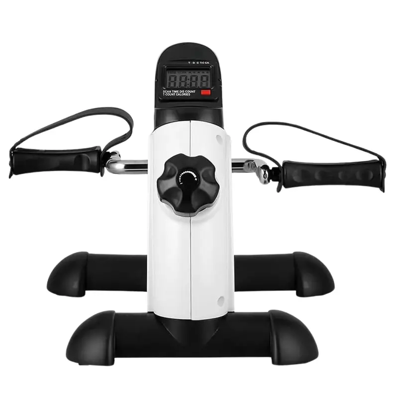Digital Mini Exercise Bike with LCD Monitor, Adjustable Resistance & Quiet Belt Drive