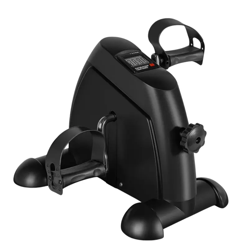 Digital Mini Exercise Bike with LCD Monitor, Adjustable Resistance & Quiet Belt Drive