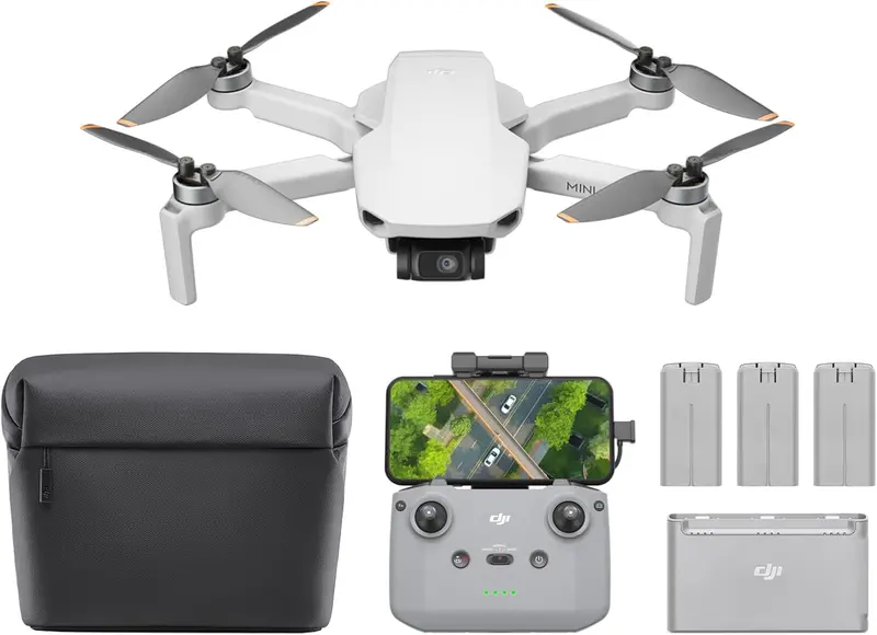 DJI Mini 4K Drone – Ultra-Compact 4K UHD Camera Drone Under 249g with 3-Axis Gimbal, 10km HD Transmission & 31-Min Flight Time