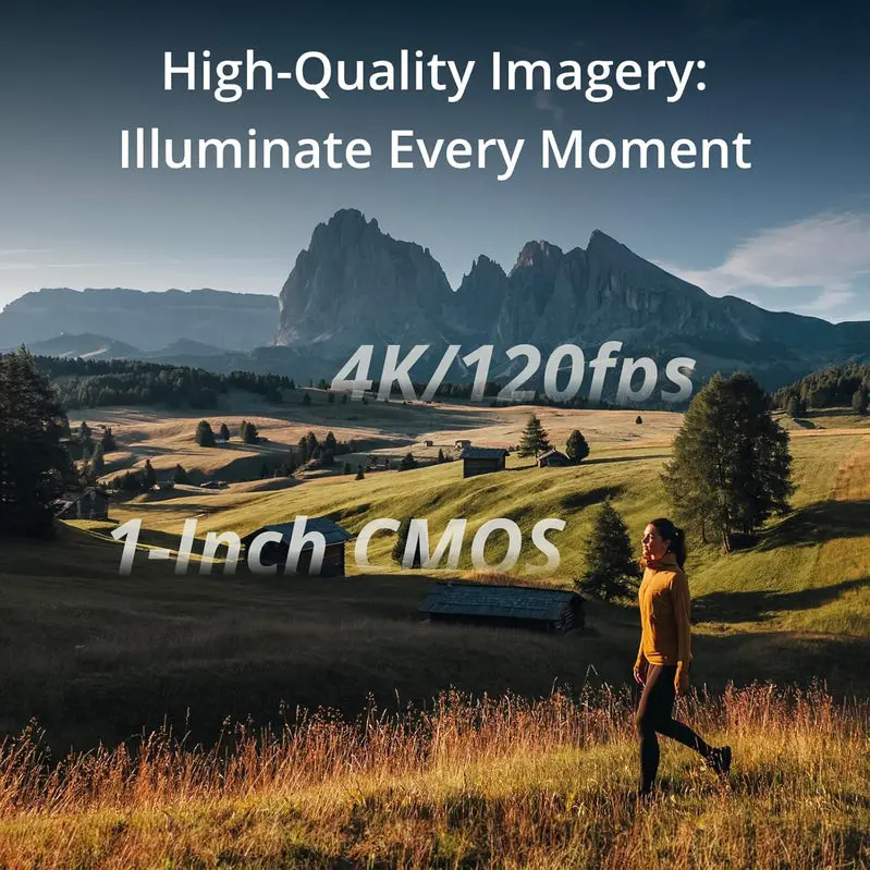 DJI Osmo Pocket 3 Creator Combo – 4K/120fps Vlog Camera with Enhanced Stabilization & Mic Support