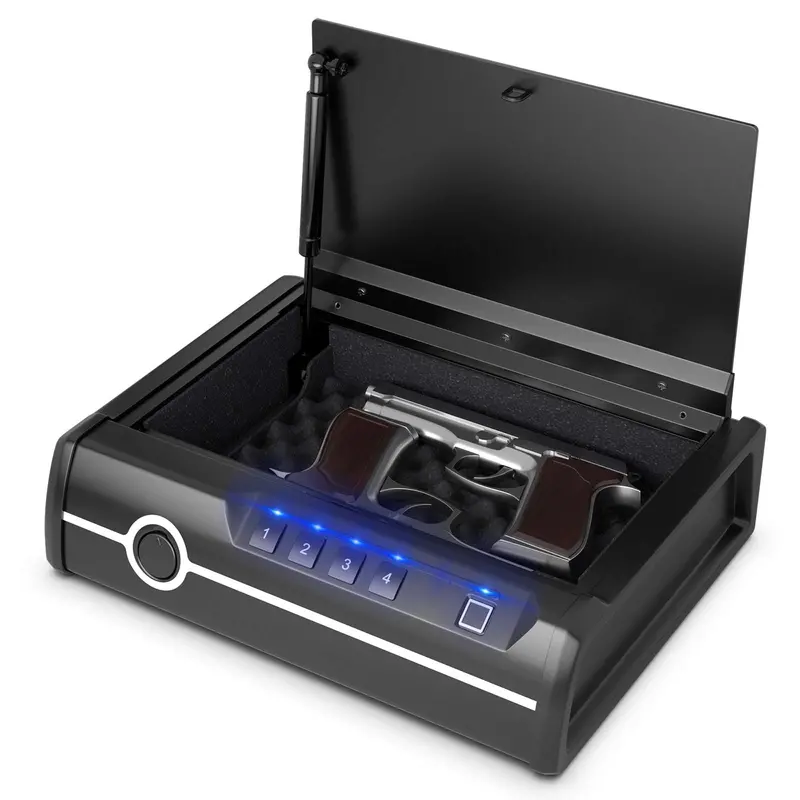 DOJ-Approved Compact Pistol Safe for Two Handguns