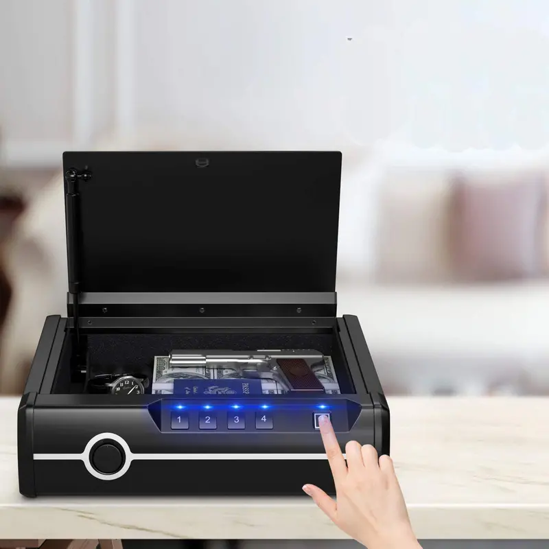 DOJ-Approved Compact Pistol Safe for Two Handguns 2