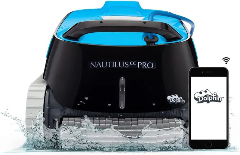 Dolphin Nautilus CC Robotic Pool Vacuum – Climbs Walls, Cleans Waterline, and Handles Pools up to 33 Feet