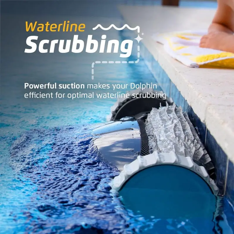 Dolphin Nautilus CC Robotic Pool Vacuum – Climbs Walls, Cleans Waterline, and Handles Pools up to 33 Feet