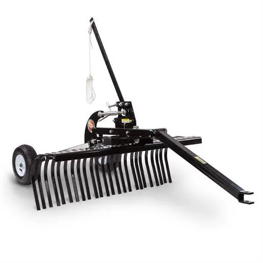 Dr. Power 48-Inch Tow-Behind Landscape Rake – Heavy-Duty Ground Leveling & Debris Removal Tool
