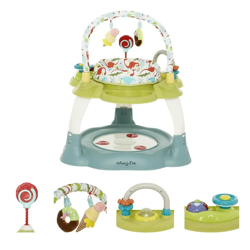 Dream On Me Carnival 3-in-1 Baby Activity Center – Convertible Play Gym, Bouncer & Seat with Toys