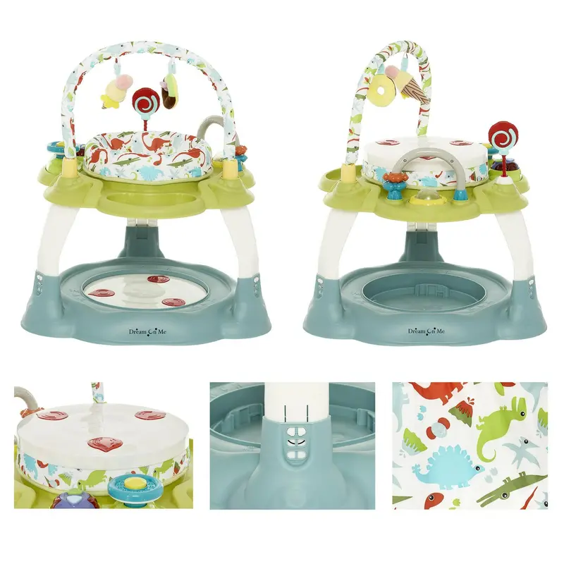 Dream On Me Carnival 3-in-1 Baby Activity Center – Convertible Play Gym, Bouncer & Seat with Toys