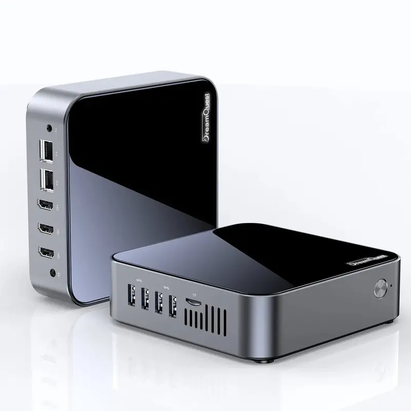 DreamQuest Mini Desktop PC – Windows 11 Pro Preinstalled, Compact Business/Office Computer