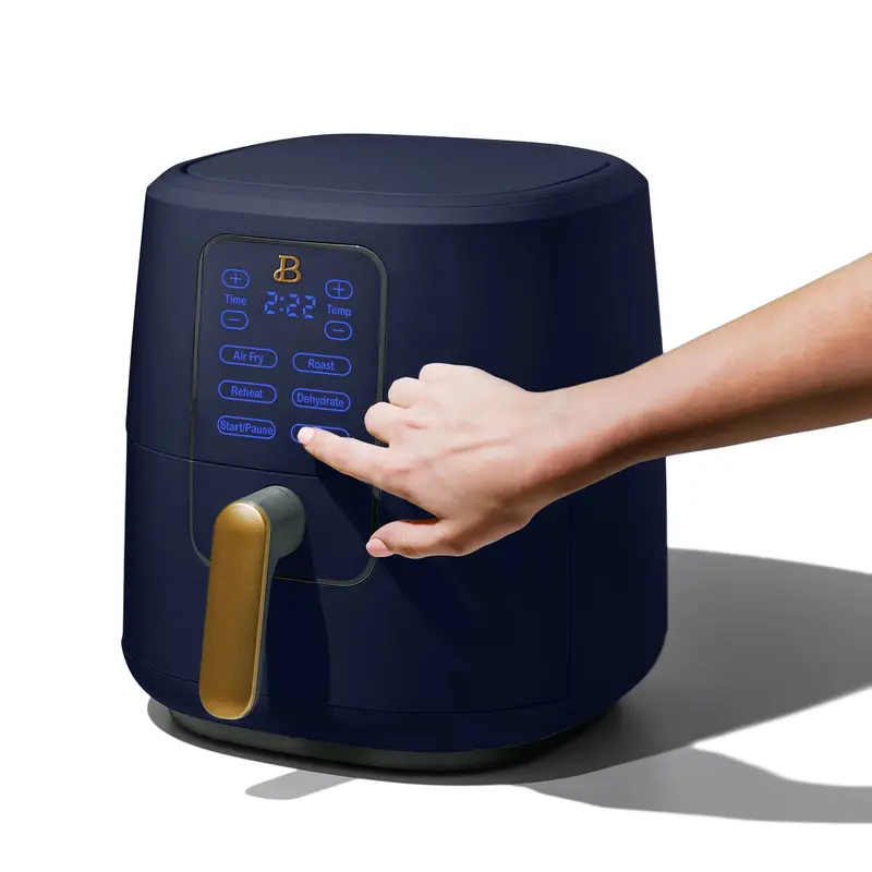 Drew Barrymore Starry Night Air Fryer – 6-Quart TurboCrisp Model with Touchscreen Interface, Blue Design