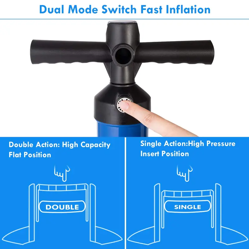 Dual-Action Hand Pump – High-Pressure Manual Air Pump for Inflatables and Sports Gear