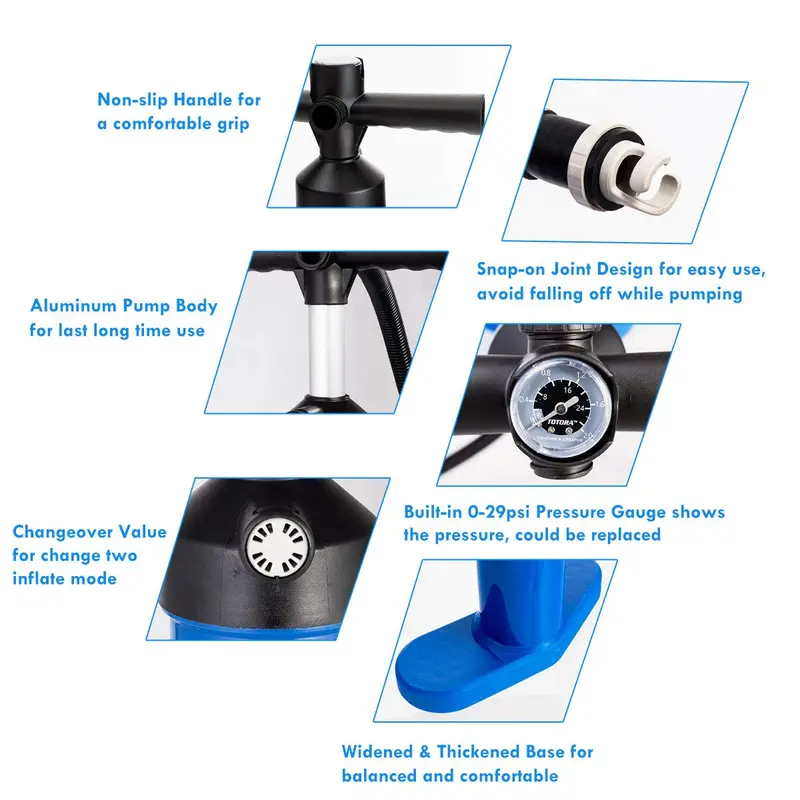 Dual-Action Hand Pump – High-Pressure Manual Air Pump for Inflatables and Sports Gear