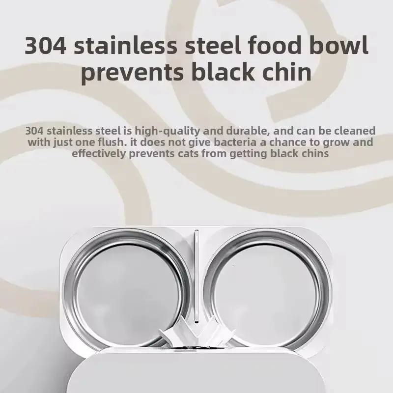 Dual-Bowl WiFi Pet Feeder – Built-in Camera, App Control, and Scheduled Meals for Two Pets