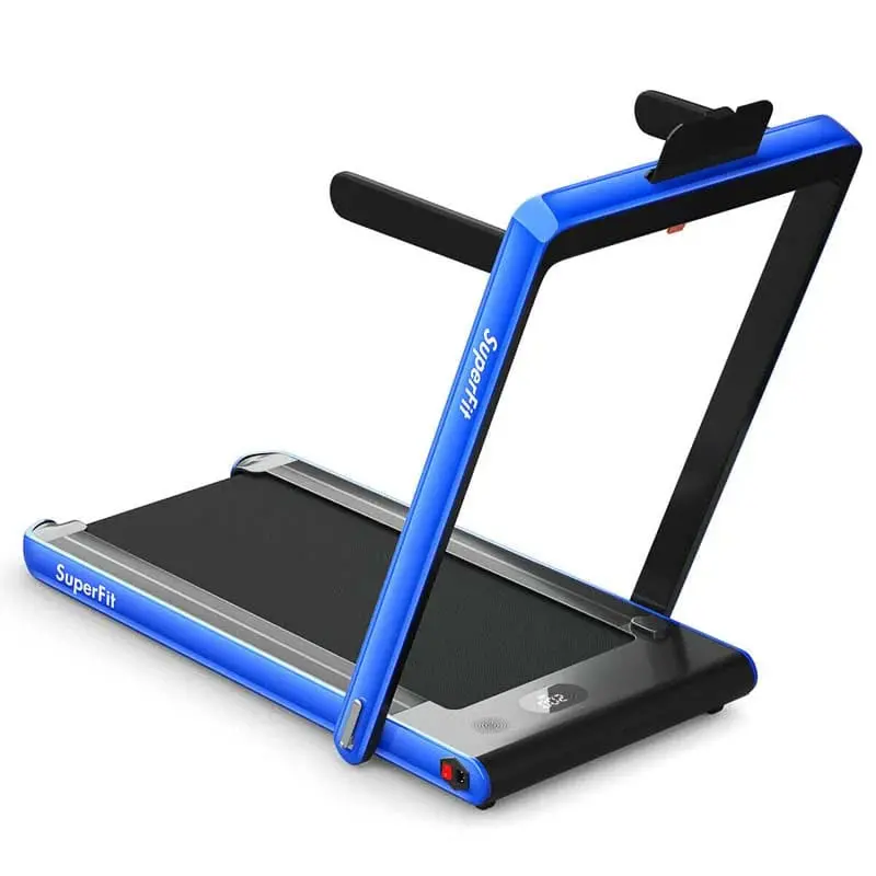 Dual-Display Folding Treadmill – 2.25HP Under-Desk Walking & Light Running Machine with Smart App Control & Remote 2