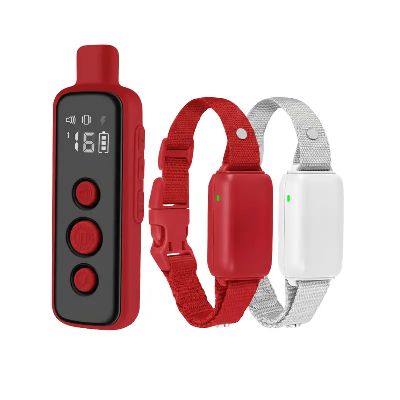 Dual-Dog Training Collar System with Single Remote Control 2