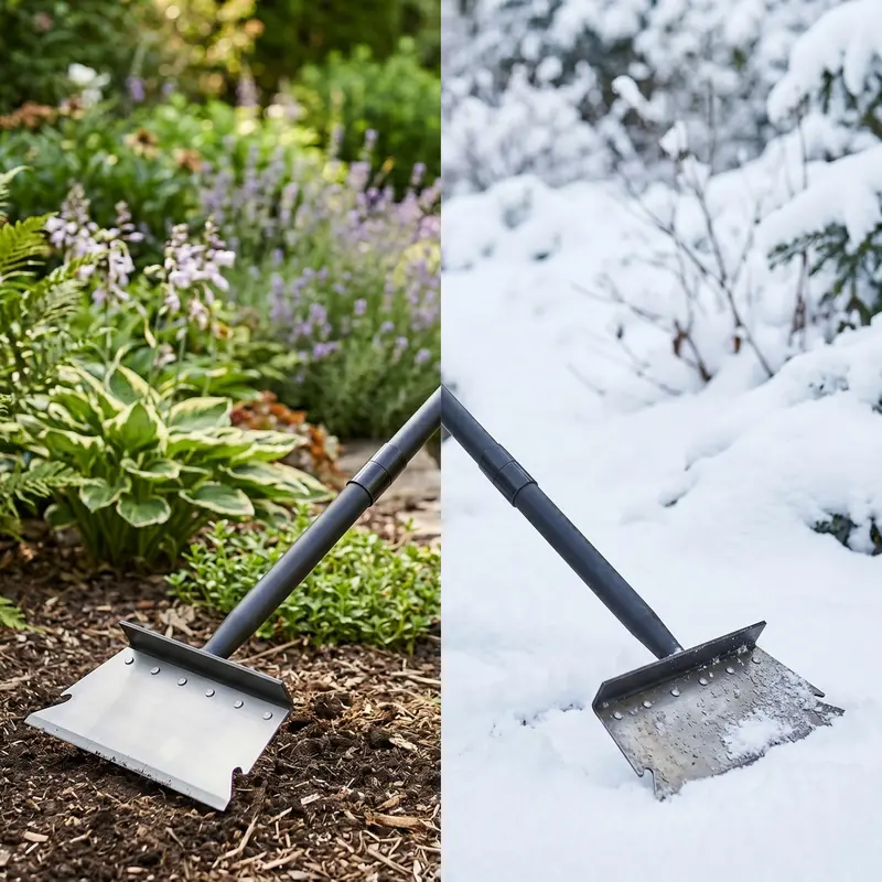 Dual-Function Flat Shovel – Ice Scraper & Weed Remover for Year-Round Outdoor Use