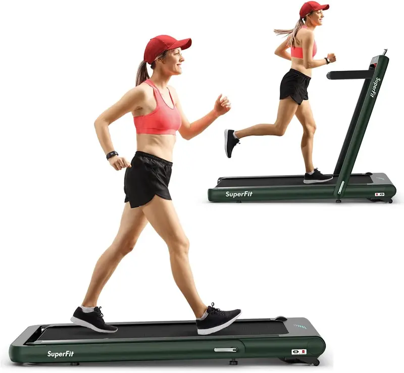 Dual-Function Folding Treadmill – 4.75HP Under-Desk Model with App Compatibility