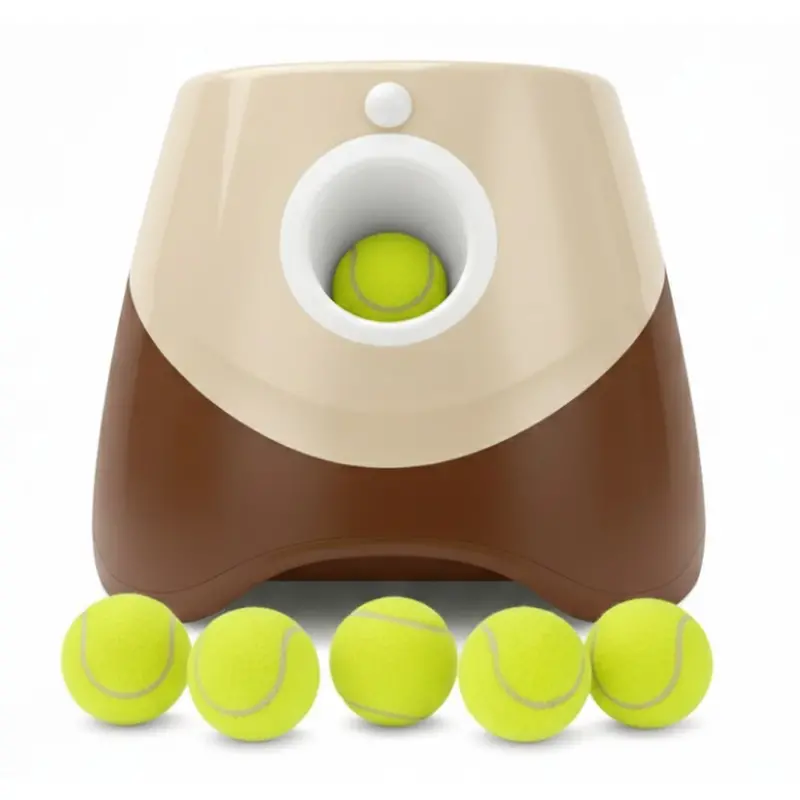 Dual-Purpose Automatic Ball Launcher for Indoor and Outdoor Pet Play 2