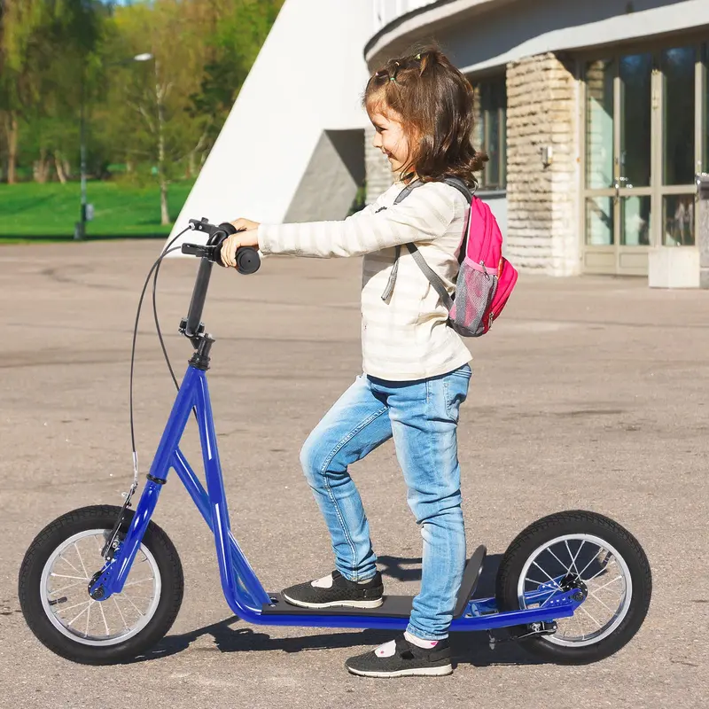 Dual-Purpose Kick Scooter – Lightweight Carbon Steel Frame for Kids and Adults
