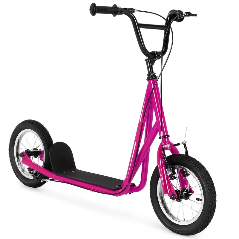 Dual-Purpose Kick Scooter – Lightweight Carbon Steel Frame for Kids and Adults