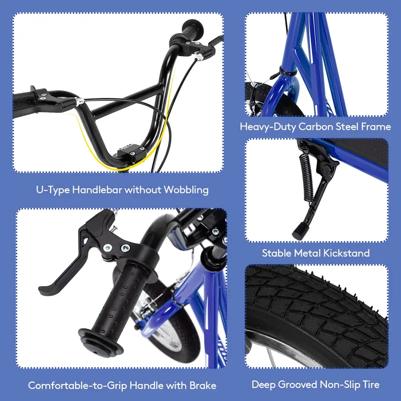 Dual-Purpose Kick Scooter – Lightweight Carbon Steel Frame for Kids and Adults
