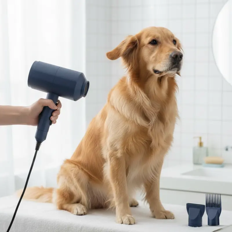 Dual-Species Grooming Dryer for Dogs & Cats – Adjustable Heat & Airflow Control