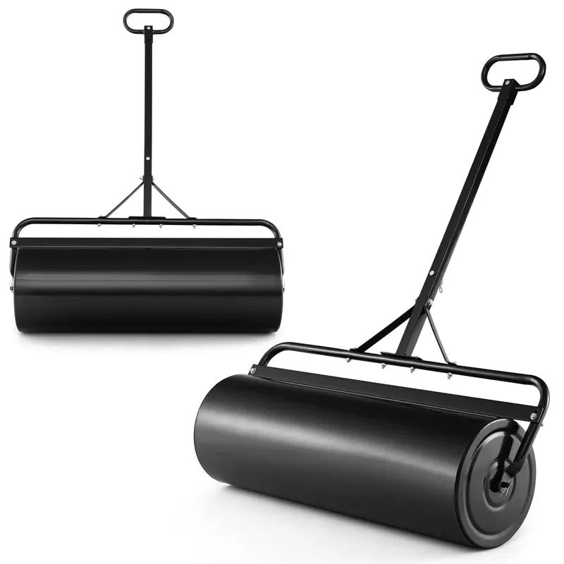 Dual-Use Lawn Roller – Push or Tow-Behind Sod Compactor with 17-Gallon Fill Capacity