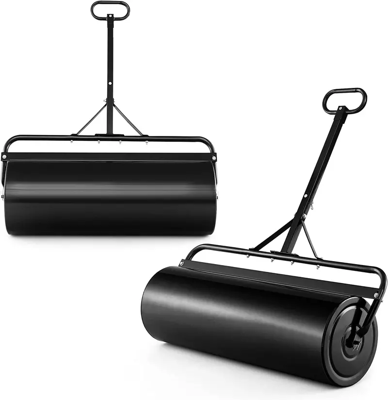 Dual-Use Lawn Roller – Push or Tow-Behind Sod Compactor with 17-Gallon Fill Capacity