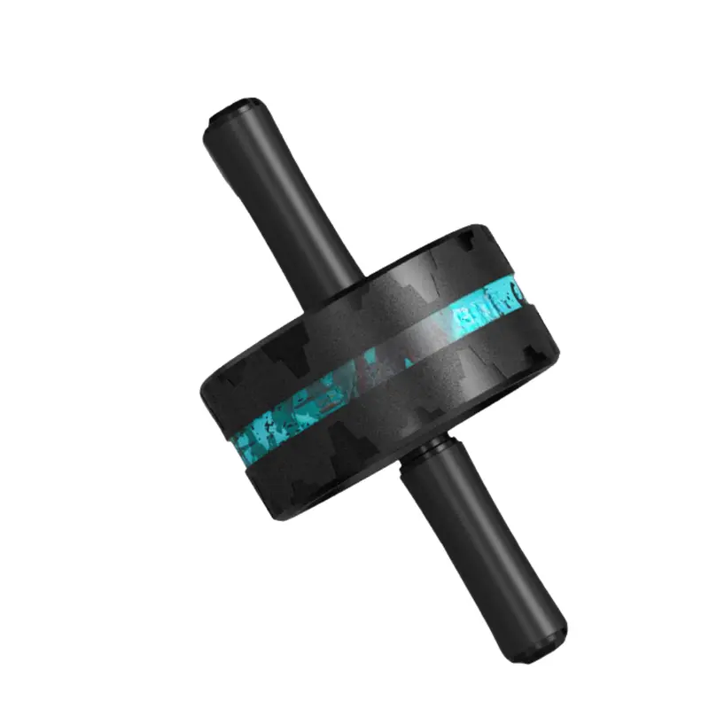 Dual-Wheel Ab Roller with Reinforced Steel Core and Cushioned Knee Pad