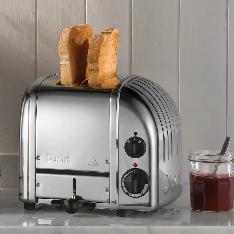 Dualit New Generation 2-Slice Toaster – Stainless Steel Build, Even Browning Control