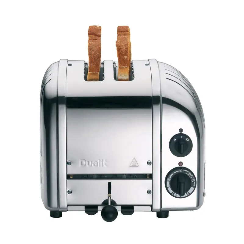 Dualit New Generation 2-Slice Toaster – Stainless Steel Build, Even Browning Control