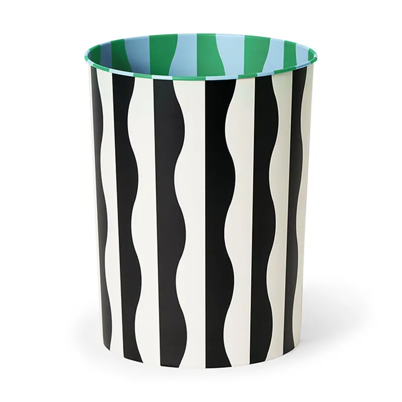 Dusen Dusen River Pattern Waste Bin – Stylish, Medium-Sized Trash Can