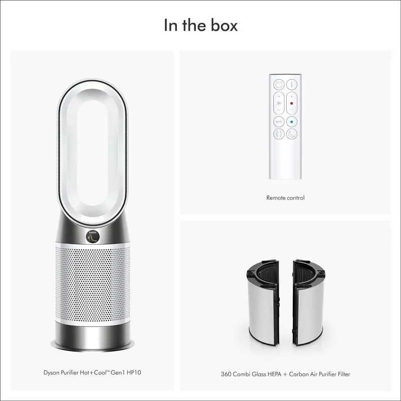 Dyson Purifier Hot+Cool™ Gen1 HP10 – Air Purifying Heater & Fan with Real-Time Filtration Monitoring