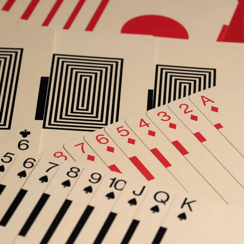 Eames-Inspired Starburst Design Playing Cards