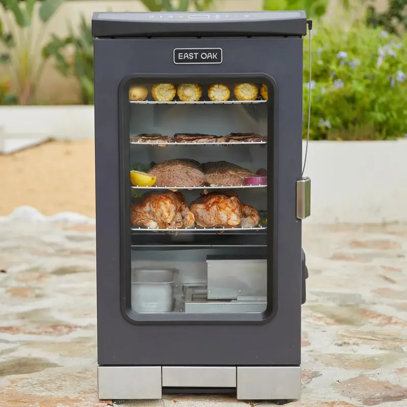 EAST OAK 30-Inch Digital Electric Smoker – Glass-Door BBQ Smoker for Precise Temperature Control