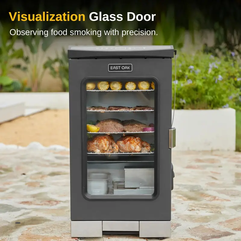 EAST OAK 30-Inch Digital Electric Smoker – Glass-Door BBQ Smoker for Precise Temperature Control 2