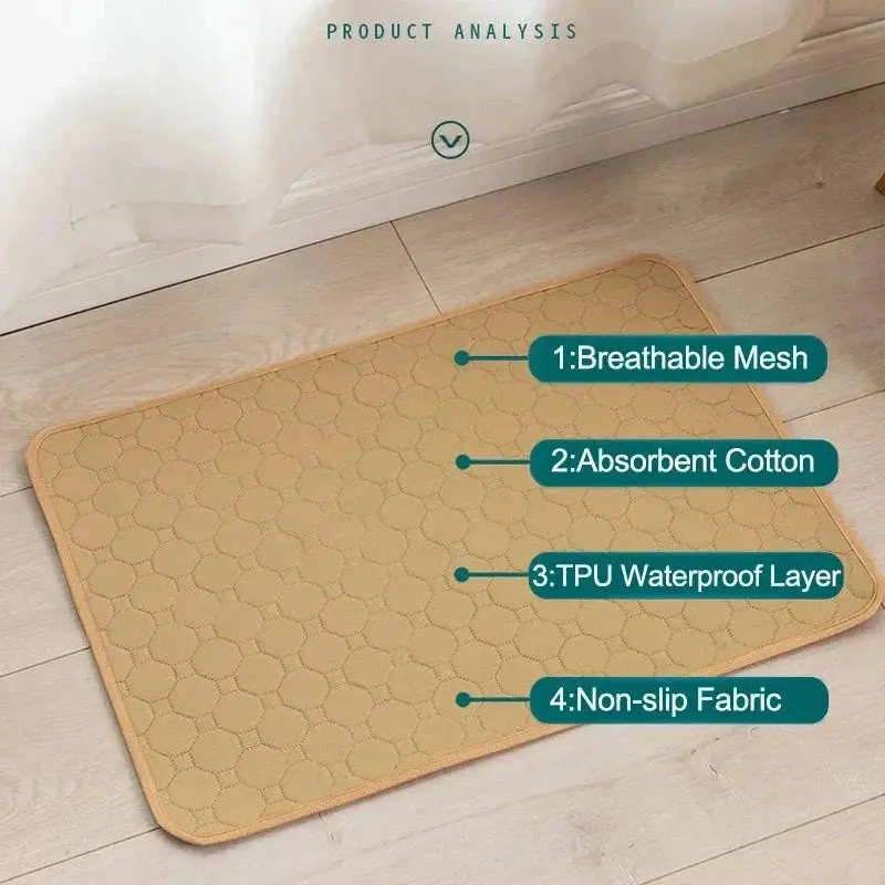 EcoComfort Washable Dog Training Pads – Reusable, Absorbent Indoor Potty Solution