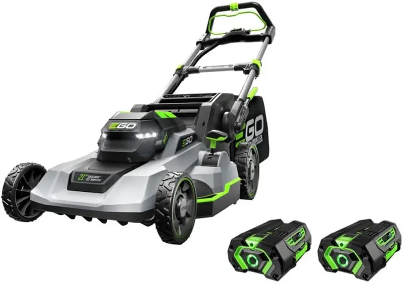 EGO Power+ LM2102SP-A Cordless Lawn Mower – 21" Blade, 56V Self-Propelled, Includes 2 Batteries & Charger
