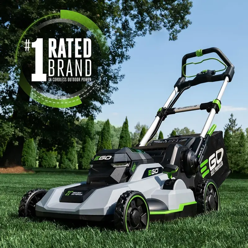 EGO Power+ LM2102SP-A Cordless Lawn Mower – 21" Blade, 56V Self-Propelled, Includes 2 Batteries & Charger