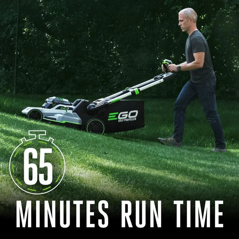 EGO Power+ LM2102SP-A Cordless Lawn Mower – 21" Blade, 56V Self-Propelled, Includes 2 Batteries & Charger
