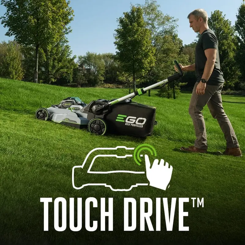 EGO Power+ LM2102SP-A Cordless Lawn Mower – 21" Blade, 56V Self-Propelled, Includes 2 Batteries & Charger